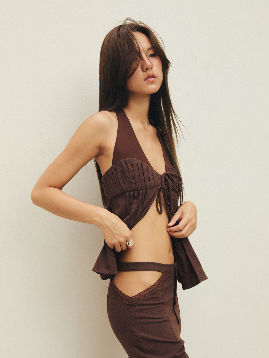 Ivy Top - Brown