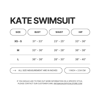 Kate Swimsuit - Black - Kuku Official Store