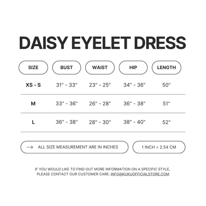 Daisy Eyelet Dress - Warm Sand