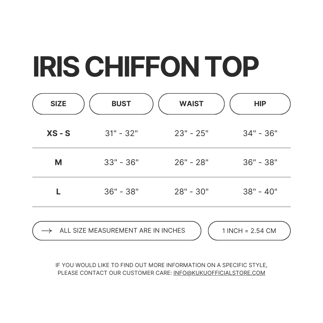 Iris Chiffon Top - Blue